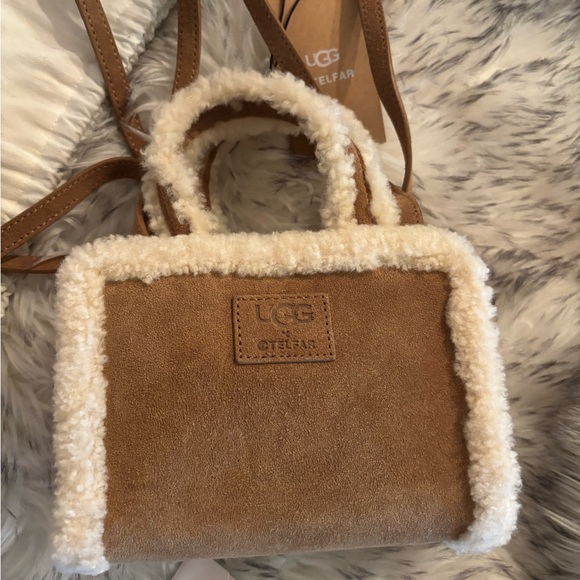 Telfar x UGG Women's Small shearling Shopper - Roasted chestnut - Picture 2 of 6